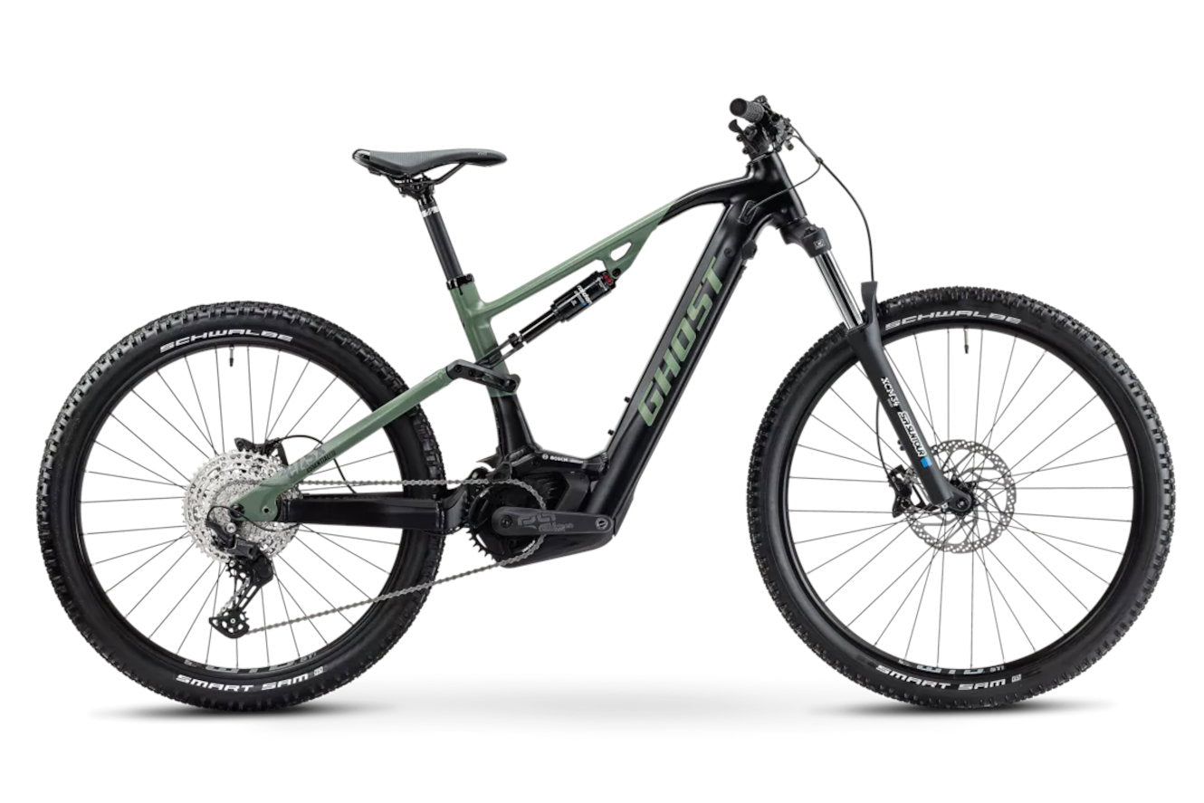 Ghost E-ASX 130 Essential – black/light kaki - matt