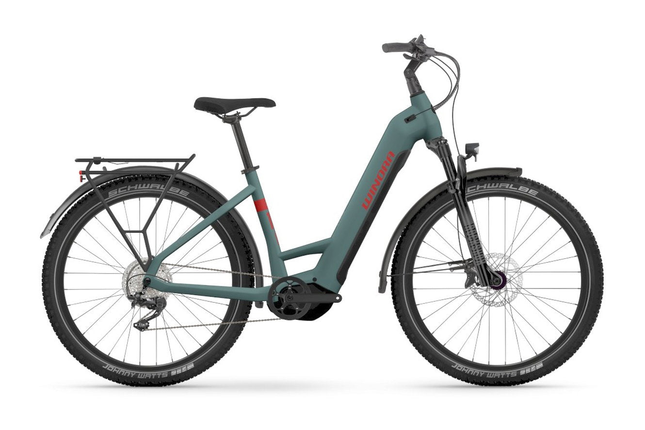 Winora Yucatan X12 – metallic stone blue matte