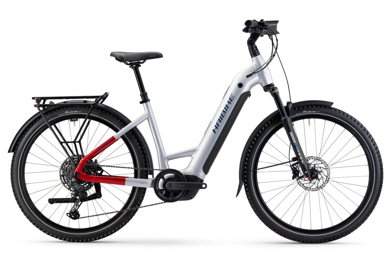 Haibike Trekking 7 – soft grey/red/blue glänzend (Damen)